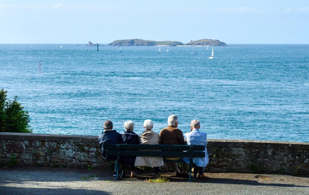 senior, retirement, sea, old, people, happy, together, retired, elder, dream, nature, old age